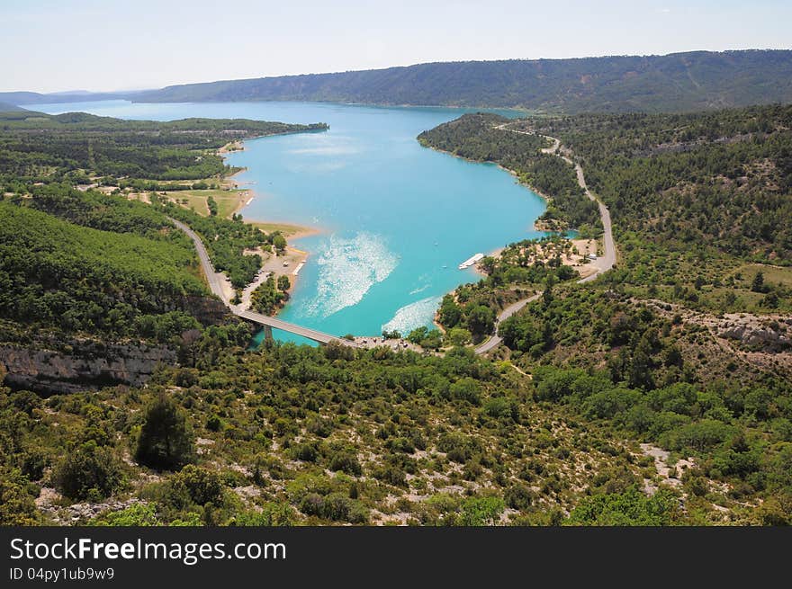 Auto trip along Verdon gorge. Provence. France. Auto trip along Verdon gorge. Provence. France.