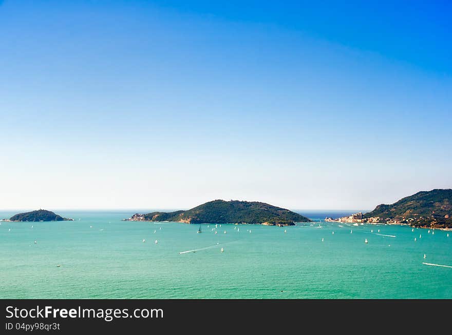 View Of Porto Venere And Palmaria Island, Italy