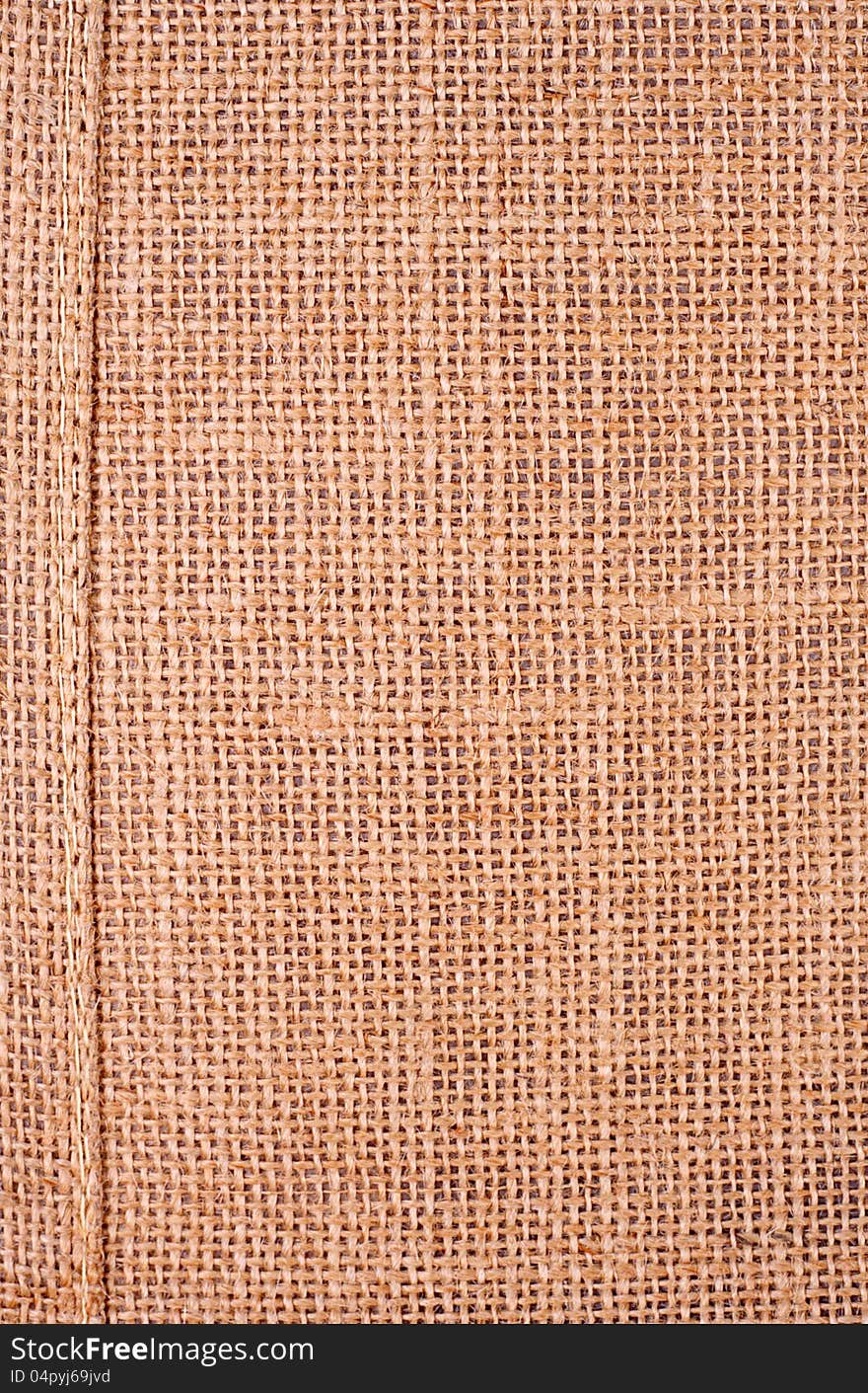 Background woven fabric with side stitching. Background woven fabric with side stitching