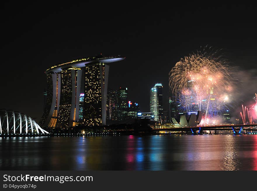 Singapore National Day 2012 Fireworks