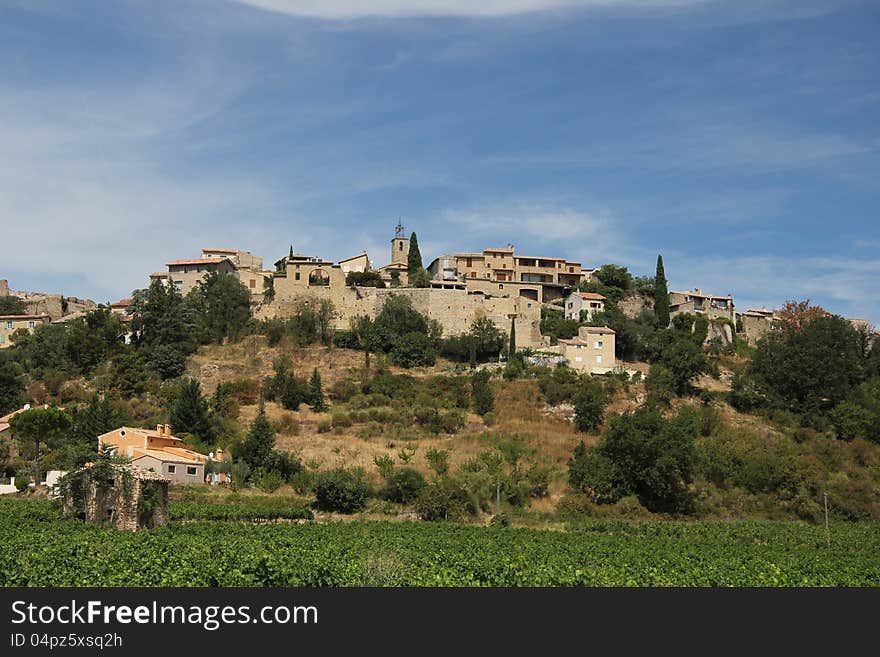 Faucon, small village in the Provence, France. Faucon, small village in the Provence, France