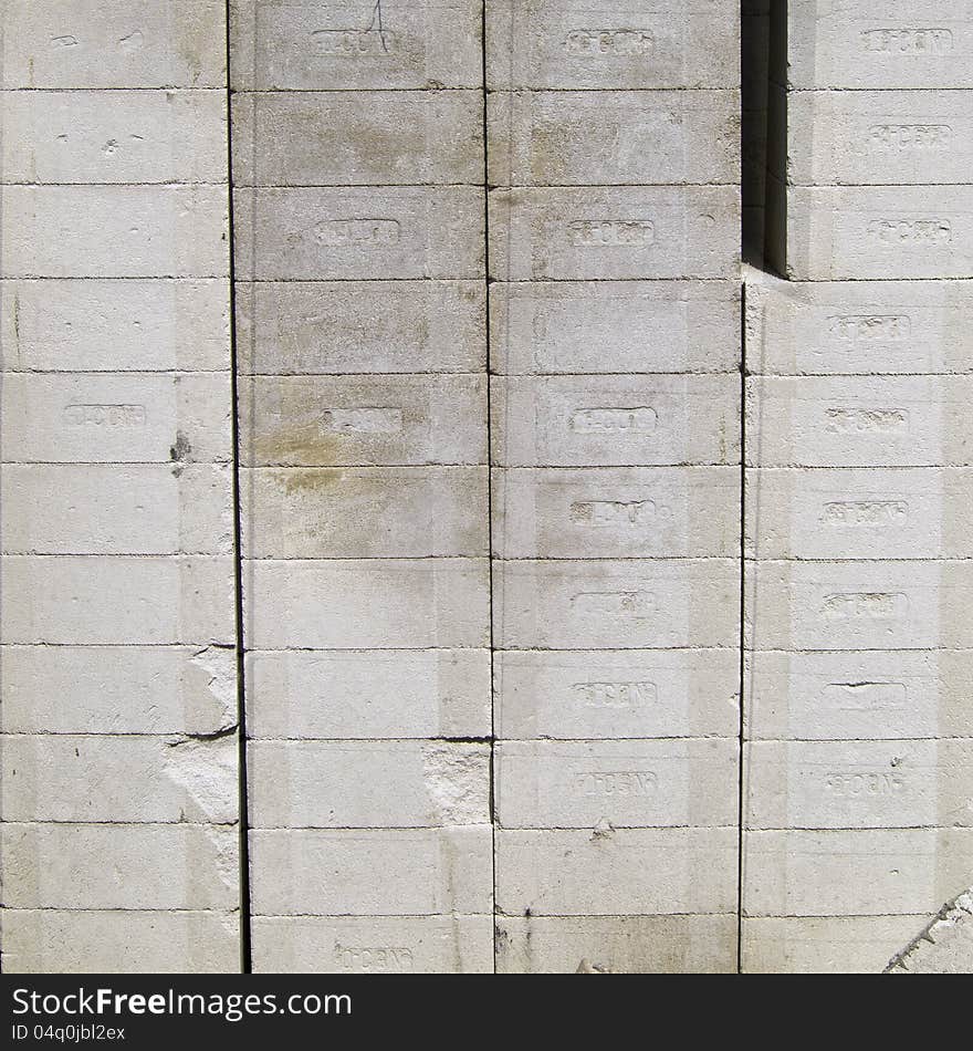 White brick wall for canstruction