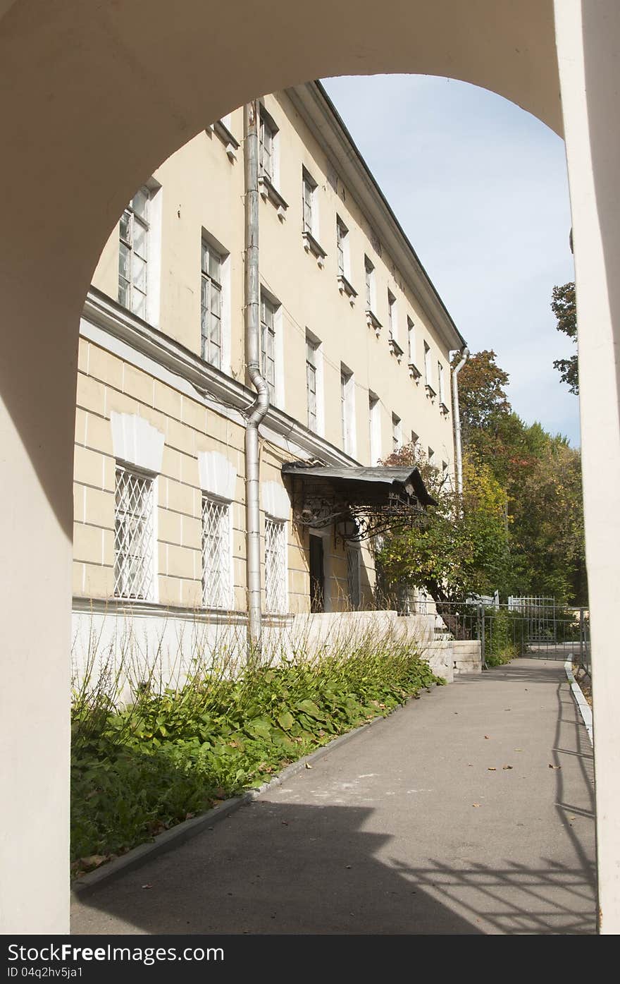 Dostoevskiy flat-museum in a northern outbuilding of Mariinskaya hospital