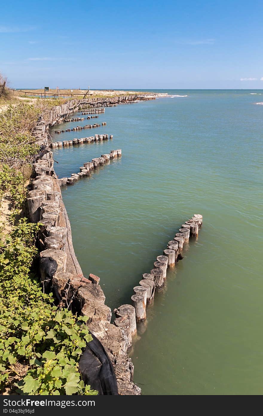 Mouth of Bevano, ravenna, italy