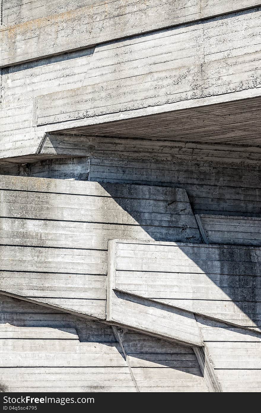 Abstract geometric concrete