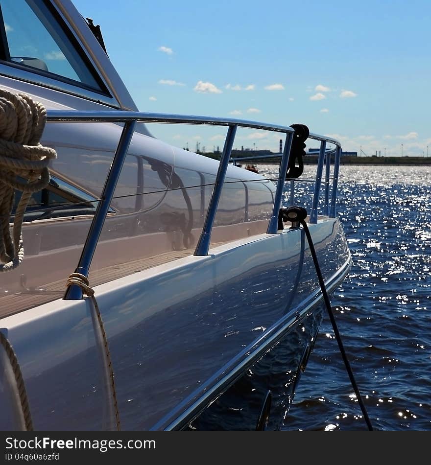 Boat on the shore of the sea. Boat on the shore of the sea