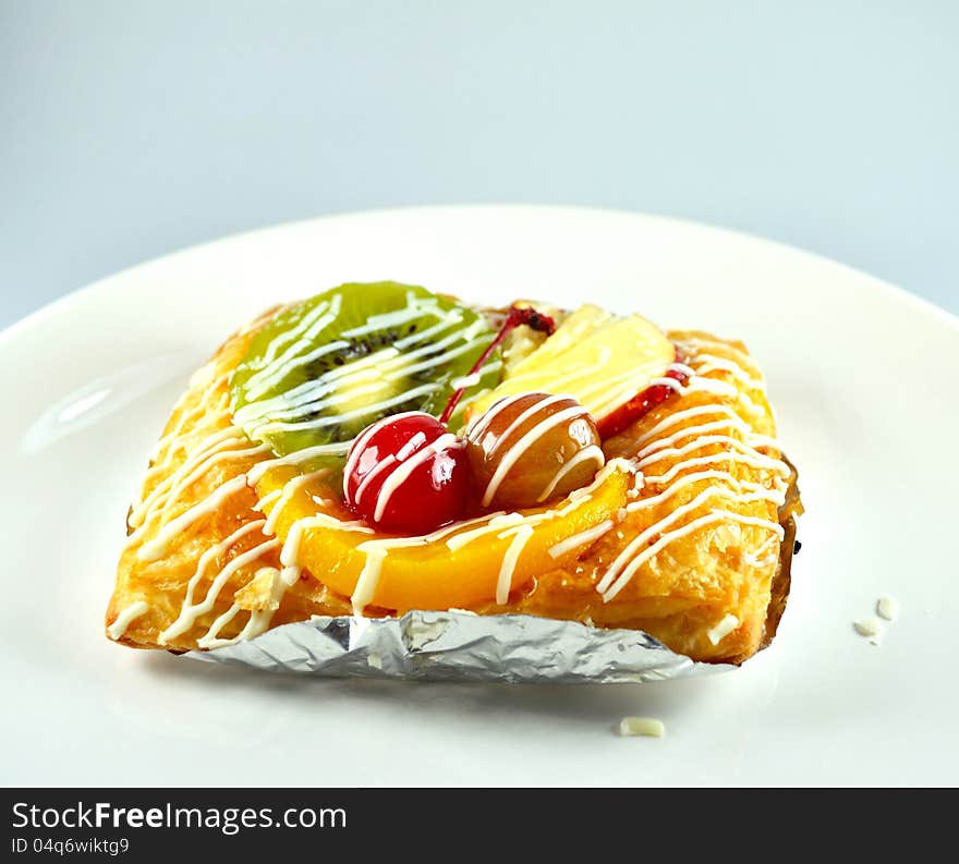 Sweet fruit danish