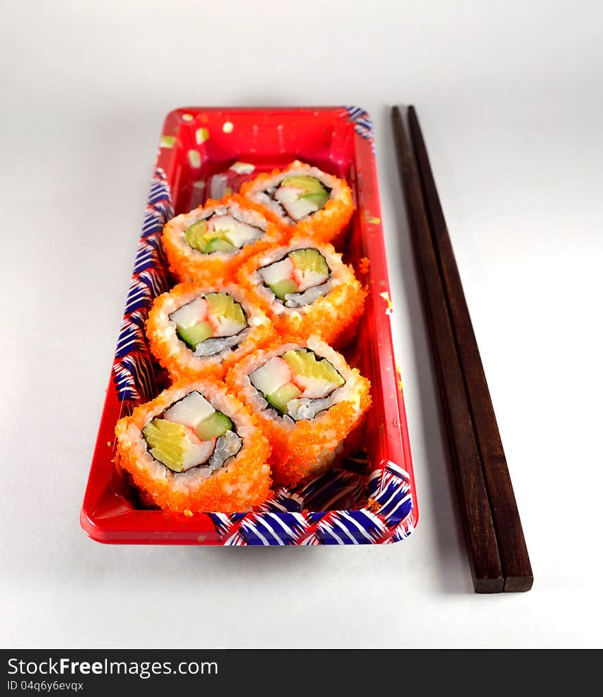 Delicious japanese food &x28;California maki&x29