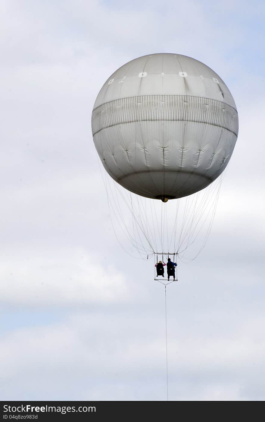 An amusement air balloon over Prague, Czech Republic