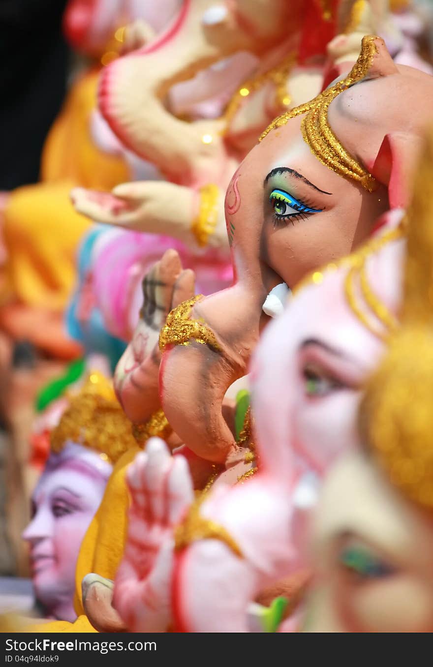 Ganesh chaturthi festival in hyderabad, India