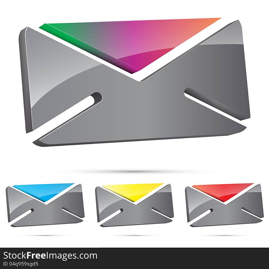 3d Envelope Icon