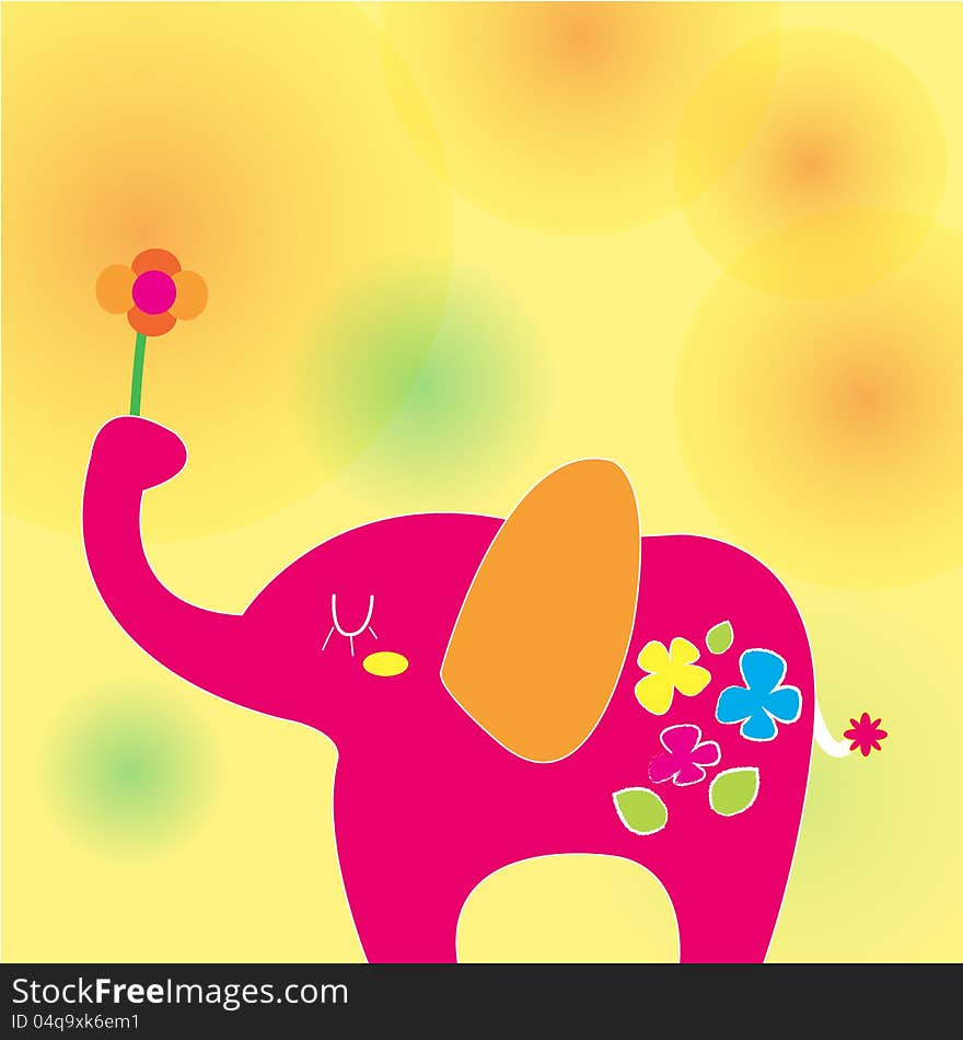 Elephant on a sunny day