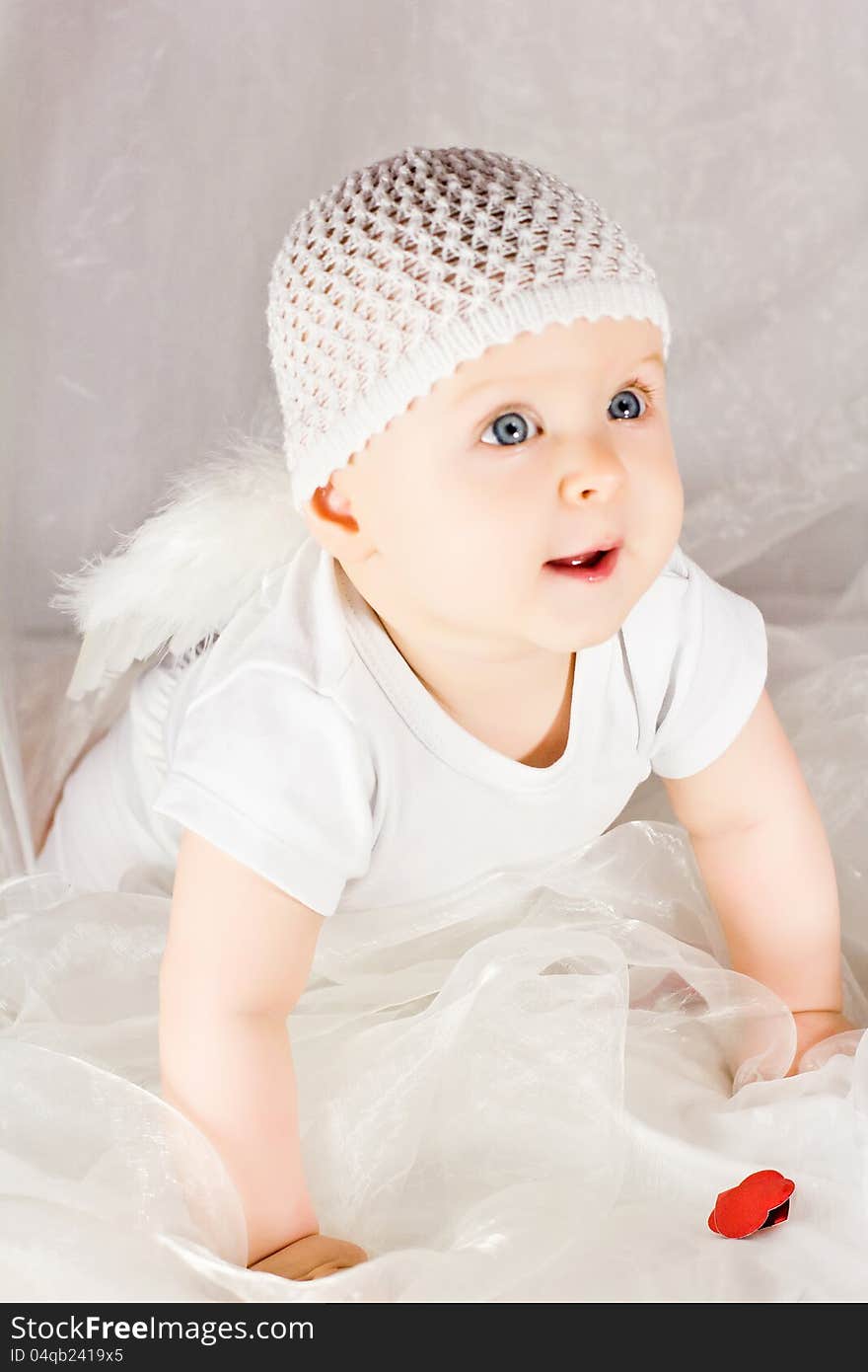 Baby Cupid With Angel Wings