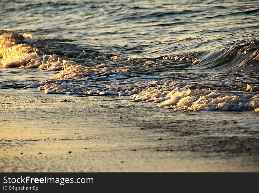 Morning view of the sea at sunrise