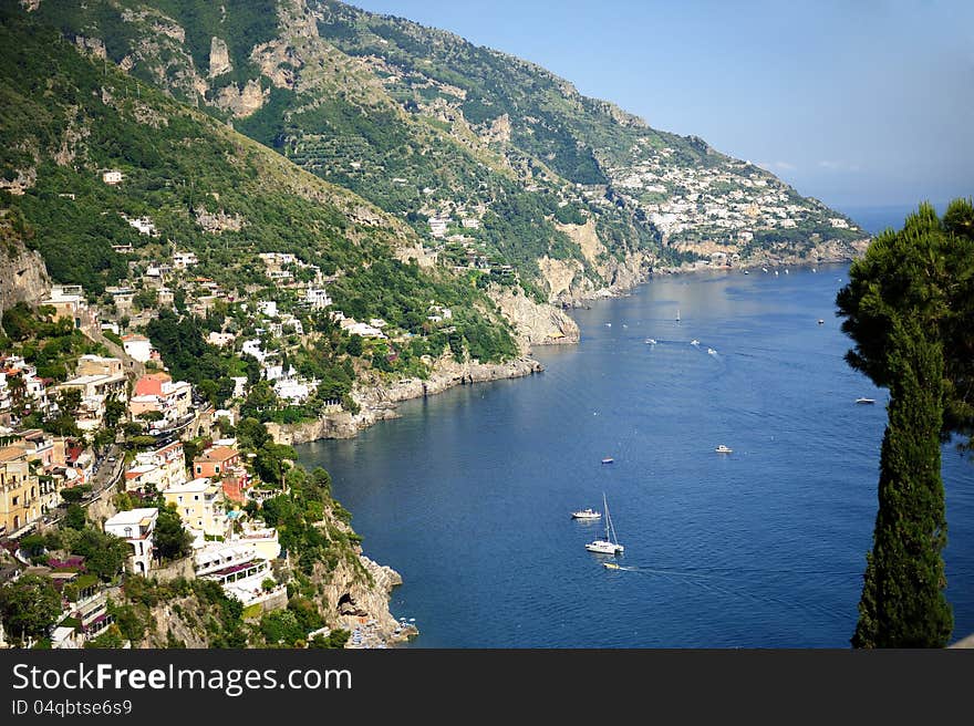 Beautiful view of the port in Portofino. Beautiful view of the port in Portofino