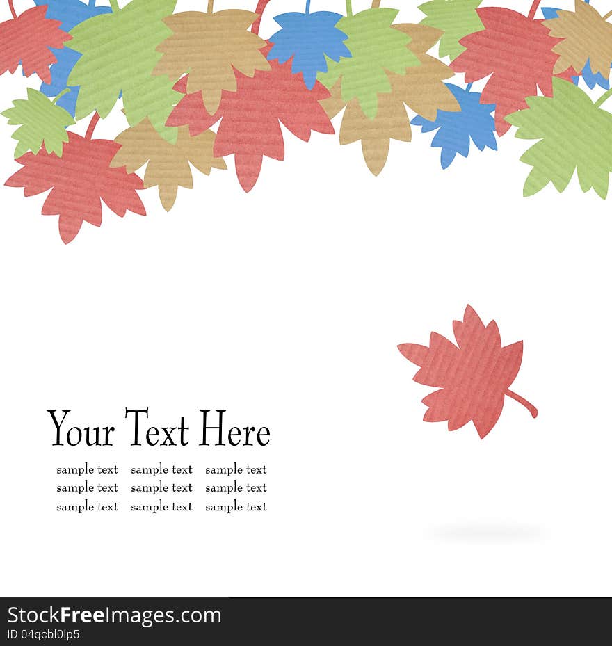 A Autumn leaf paper background