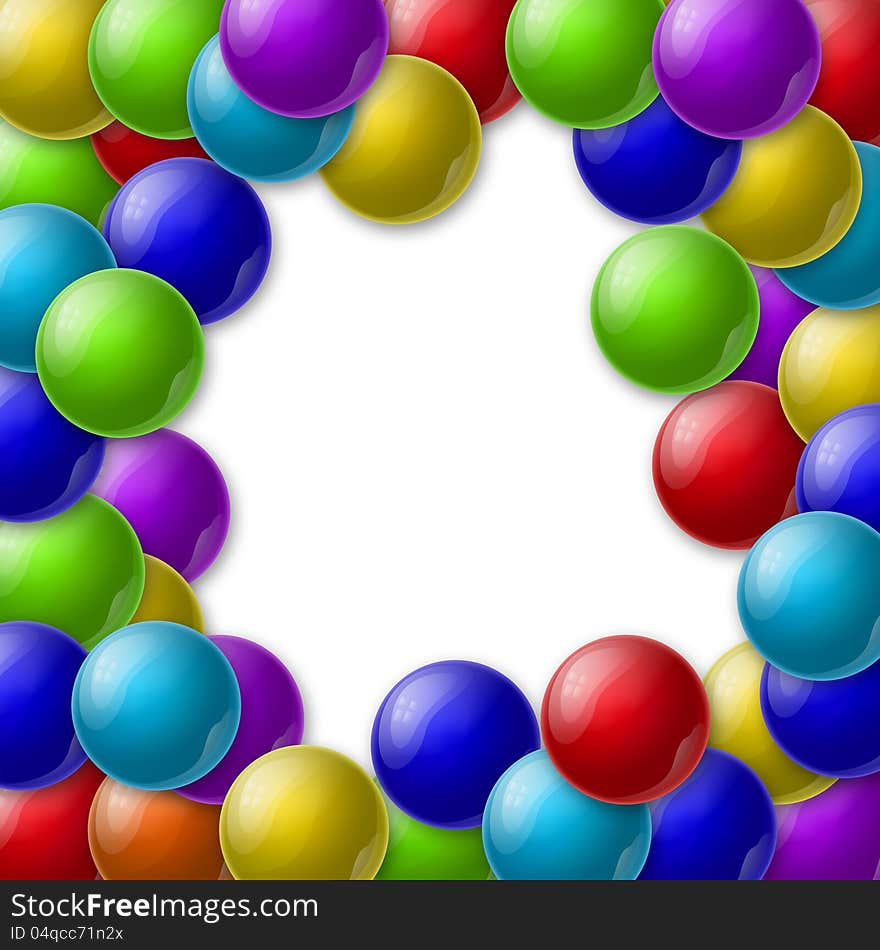 Abstract background with colorful glossy balls texture. Abstract background with colorful glossy balls texture.