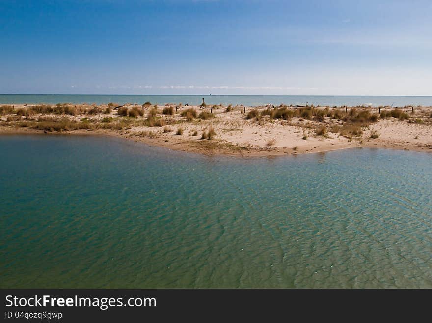 Mouth of Bevano, ravenna, italy