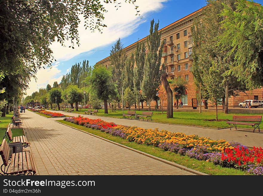 City Park without people