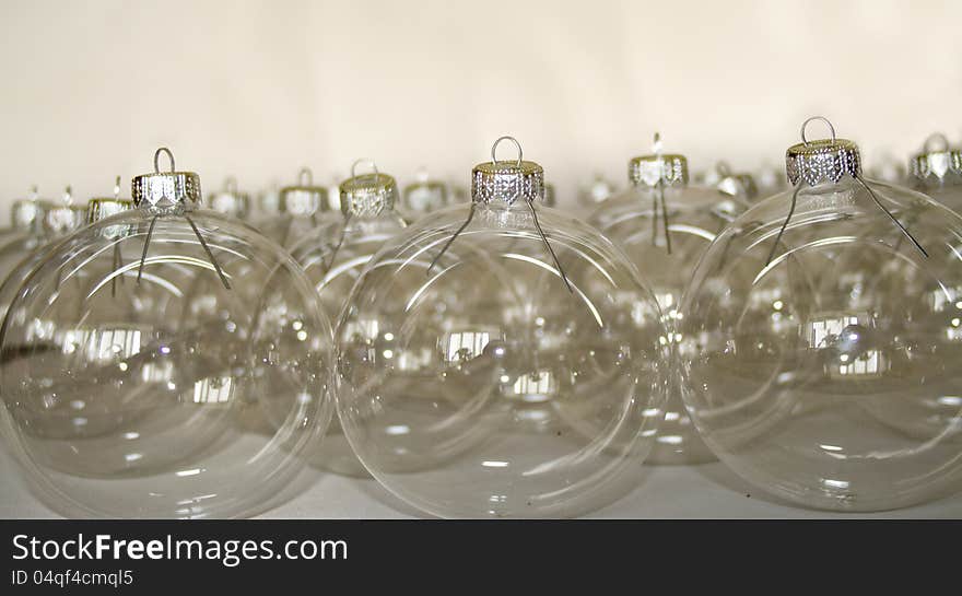 Transparent Christmas balls