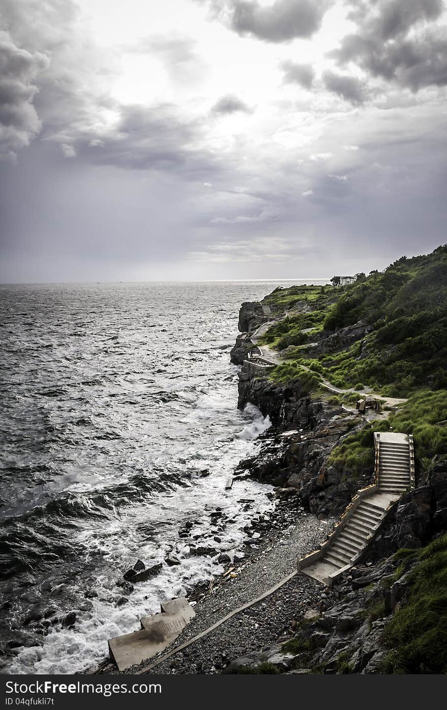 Nature Bay In Srichang Island