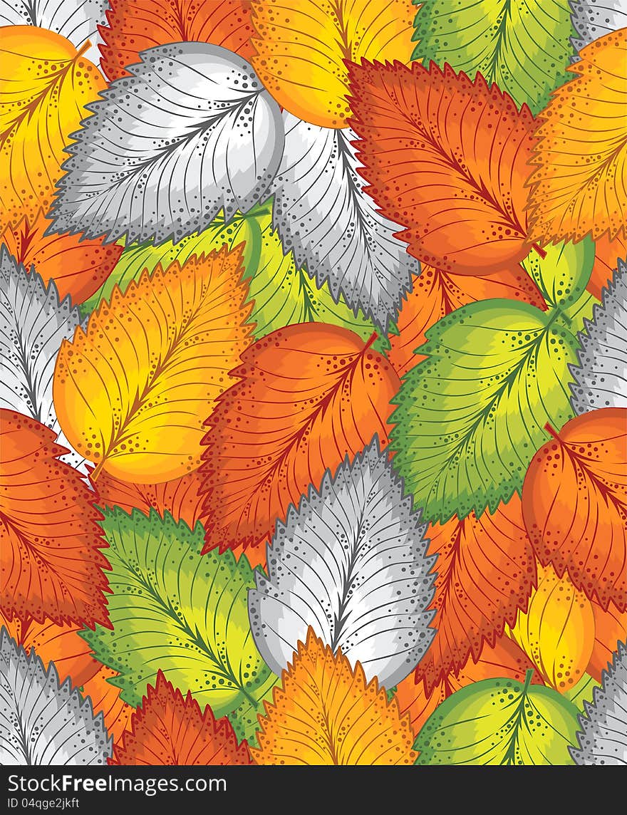 Seamless leaves background