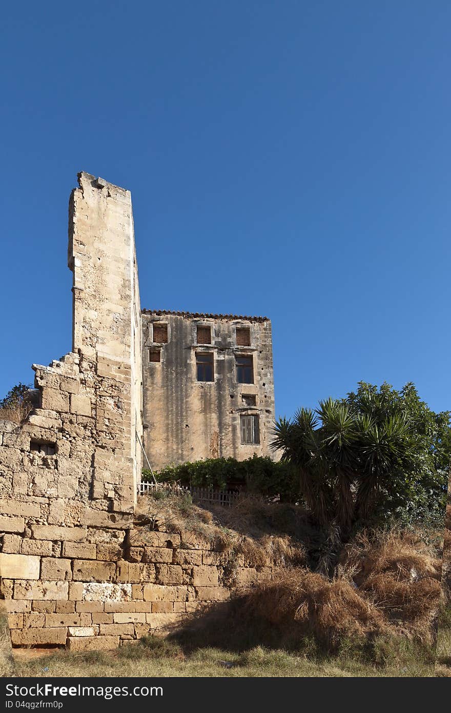 Old building at Hania city in Crete