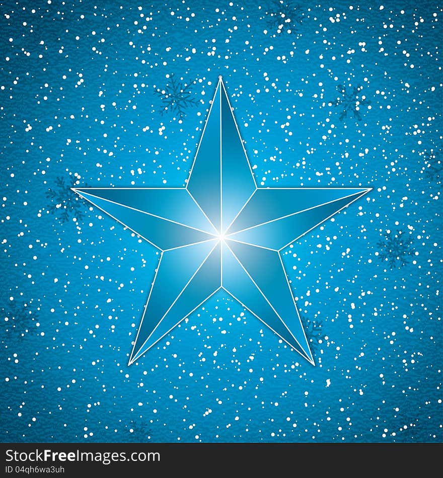 Blue Christmas decoration background vector