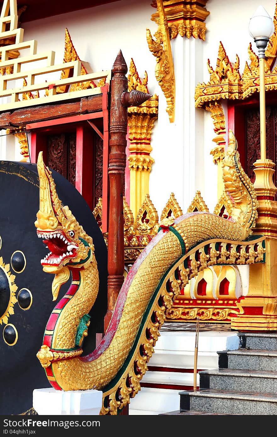 Naka statue in temple