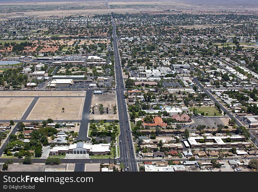 North Mesa Drive northbound from East 1st St.