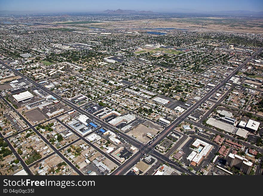 Aerial view of Northwest Mesa, Arizona