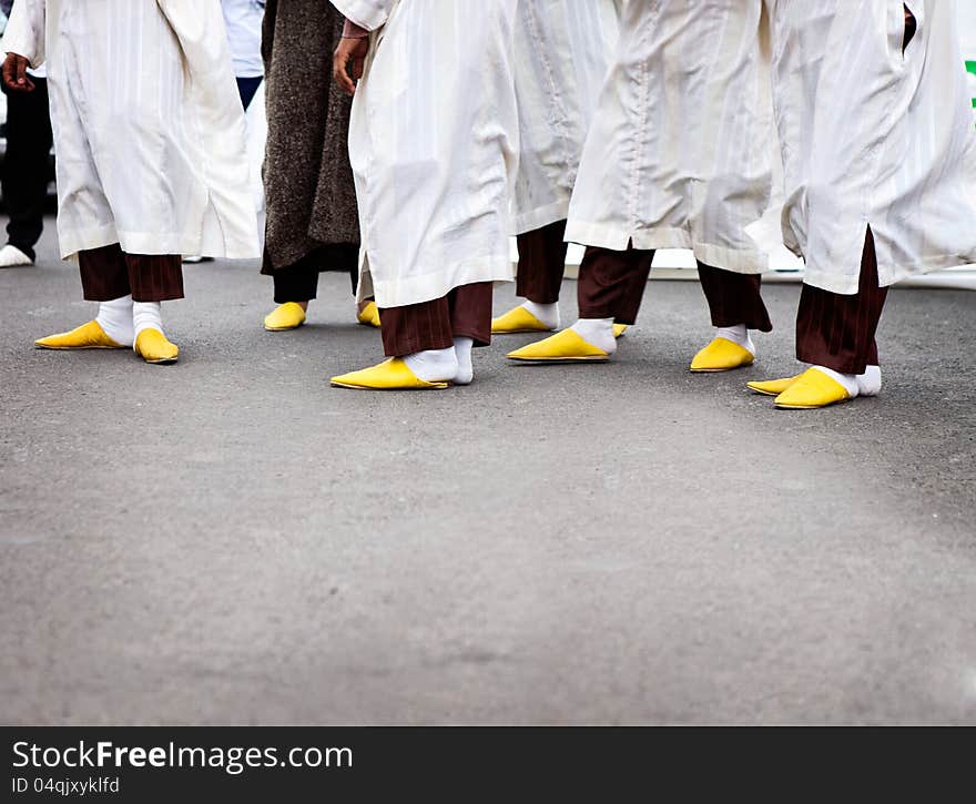 Traditional Arabic shoes