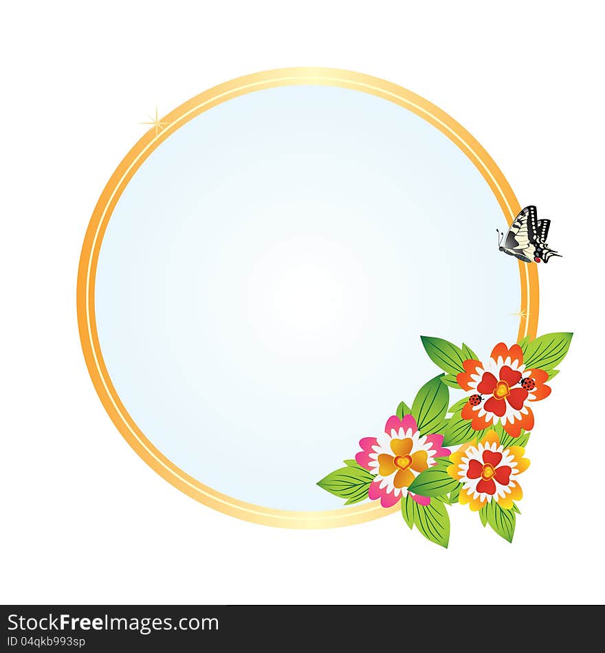 Frame With Flowers