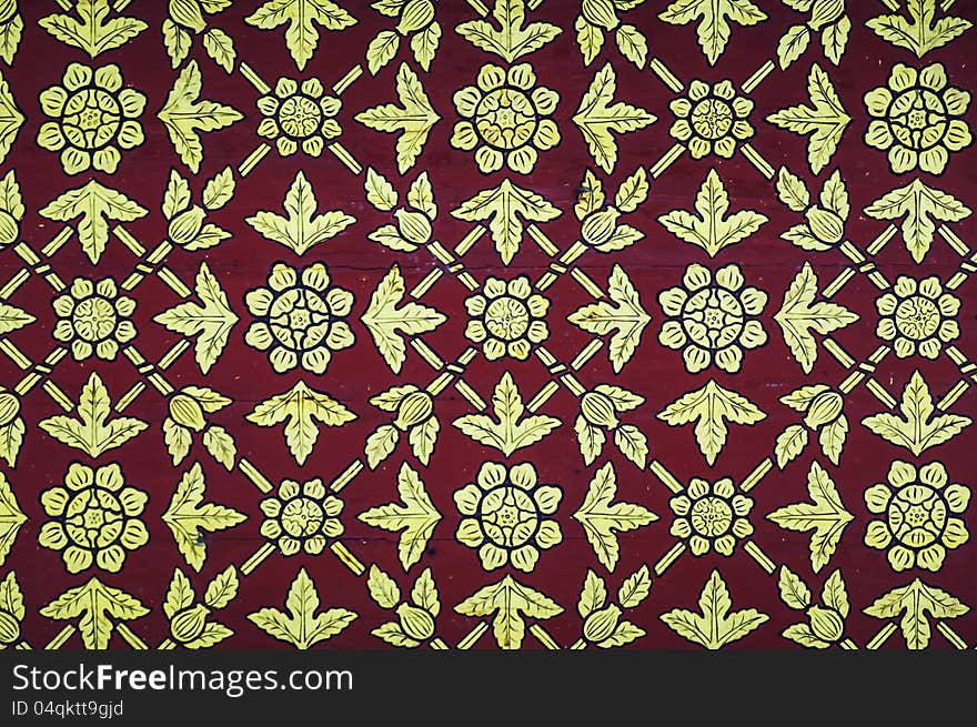 Thai vintage pattern background .