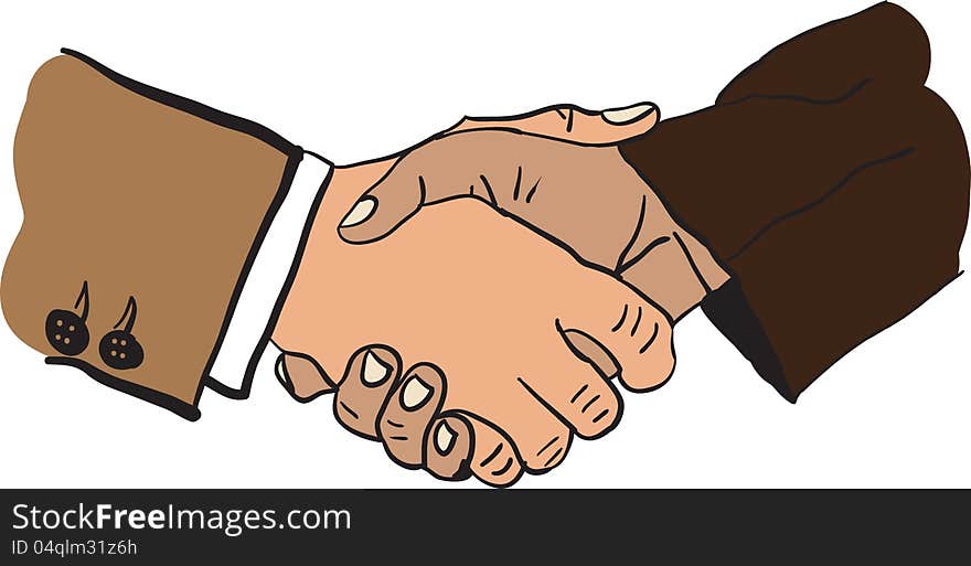 Illustration Of Handshake