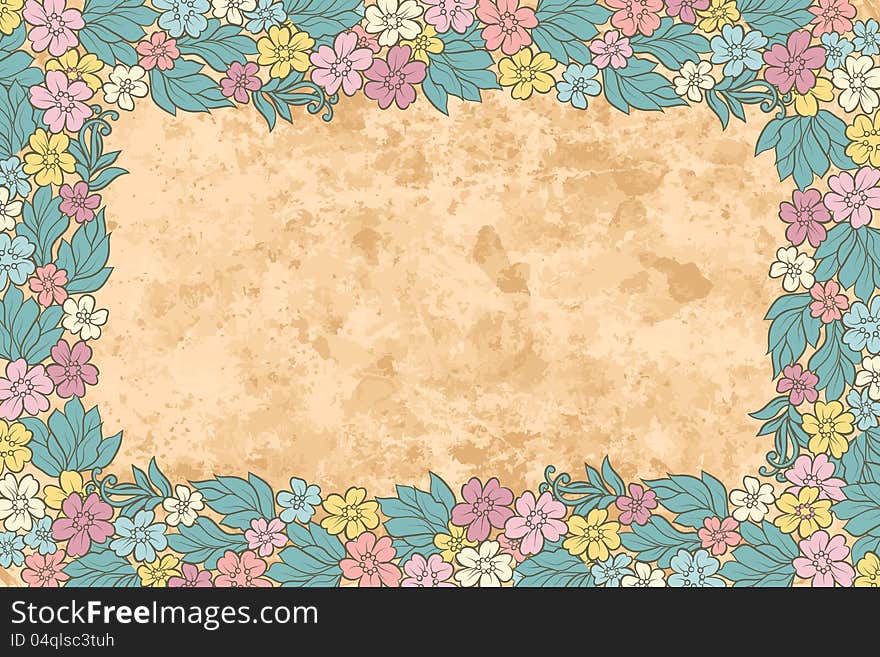 Floral retro background. Invitation to the wedding or announcements. Floral retro background. Invitation to the wedding or announcements.