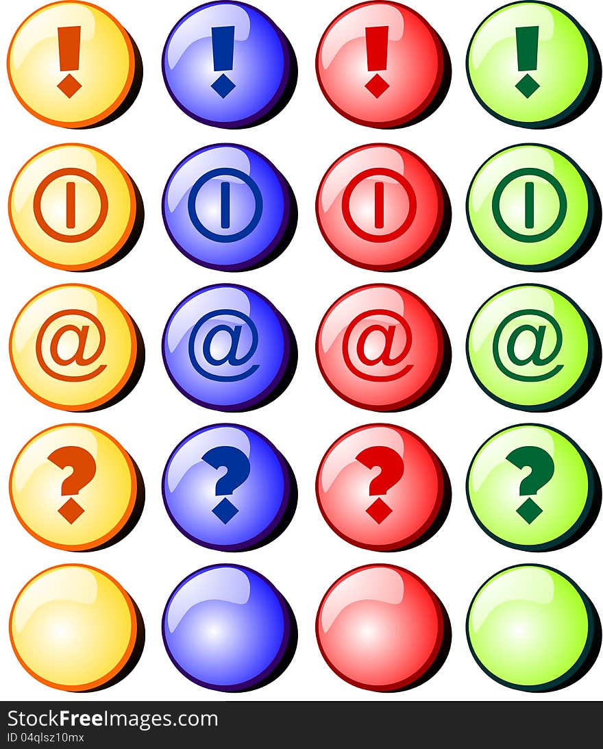 Colored buttons