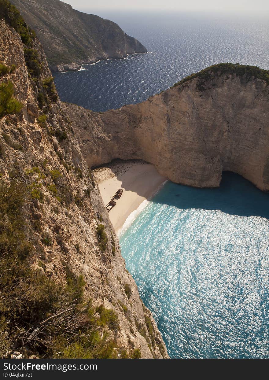 Navagio Beach Ionian Sea