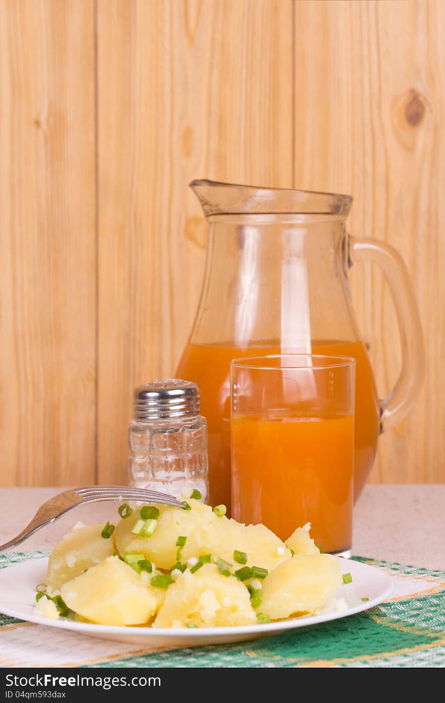 Boiled potatoes