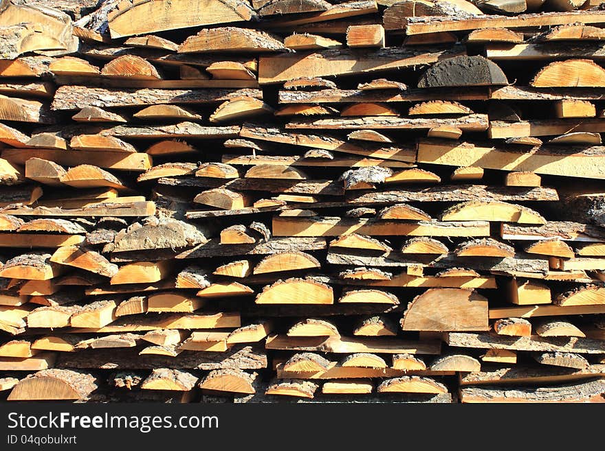 Pine boards close-up (abstract background)