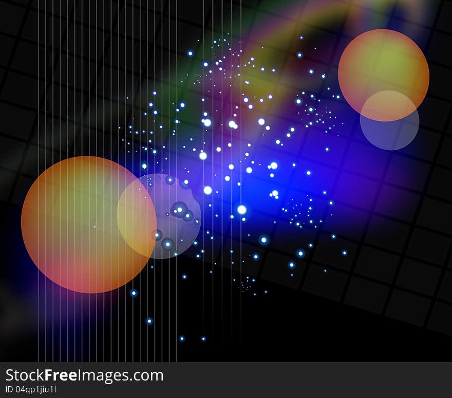 Abstract Background  With Light Effect.