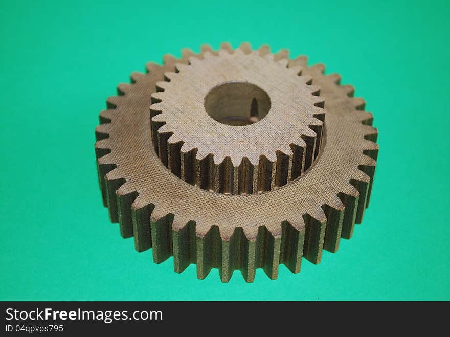 Gear wheels optional green background