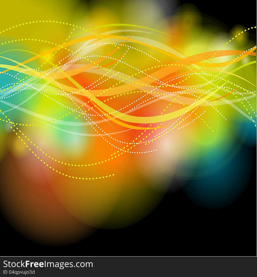 Black multicolor background