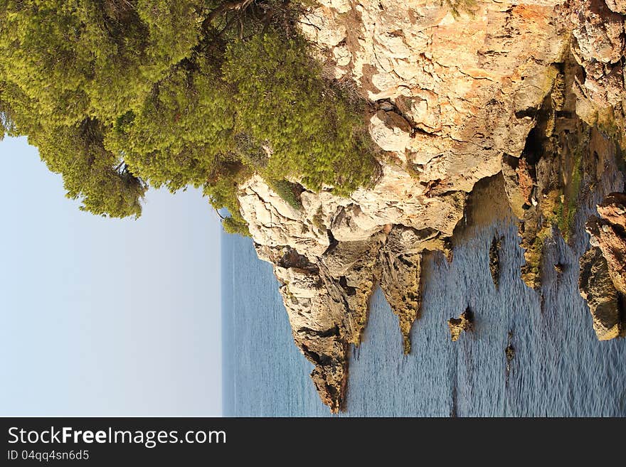 Landscape on the island of Menorca