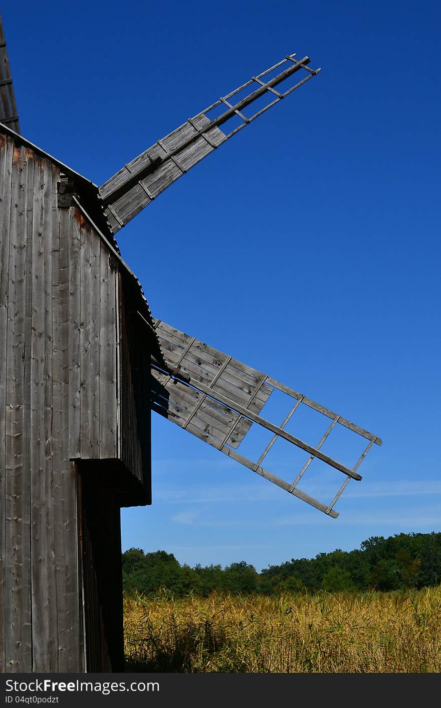 Traditional Romanian windmill