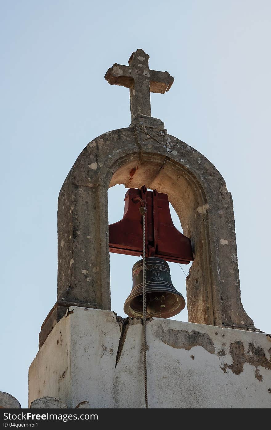 Bell tower in a little mountain village in hart of Portugal. Bell tower in a little mountain village in hart of Portugal.