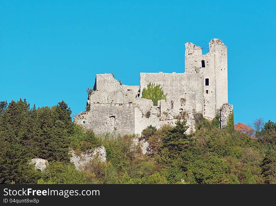 Ruins of a medieval fortress