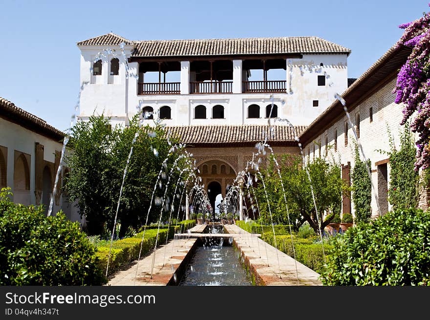 Olad arabic castle, Alhambra palace in Granda, Spain. Olad arabic castle, Alhambra palace in Granda, Spain
