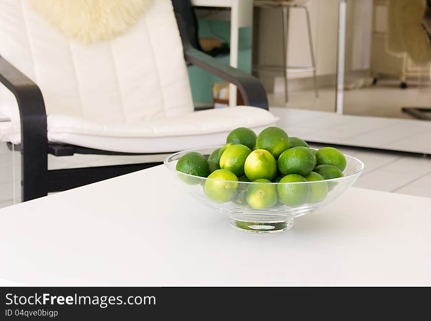 Bowl of fruit in home