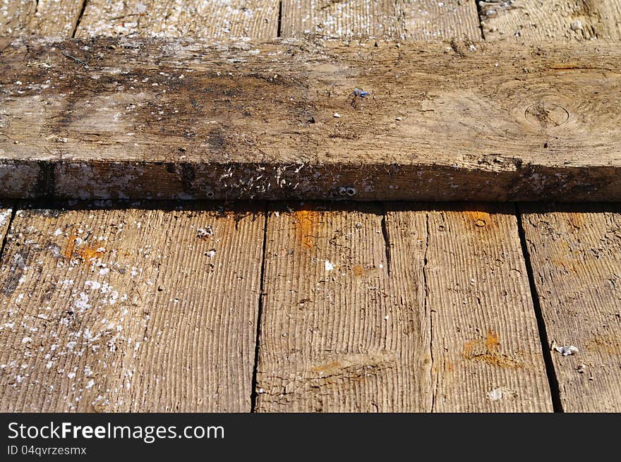 Boards Weathered by the Sea and wind